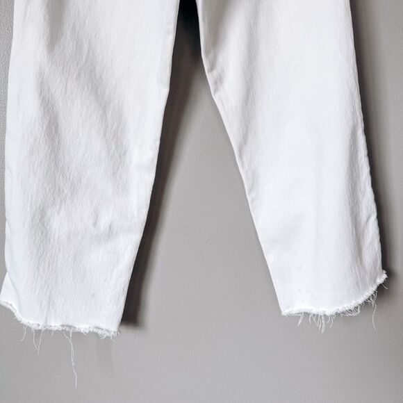 Hudson High Rise Remi Straight Cropped White Size 32 - Picture 6 of 10